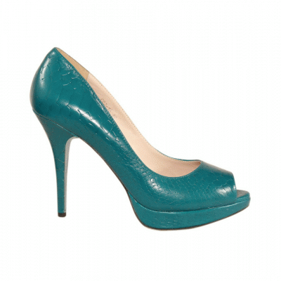 Kimberly Turquoise Platform Heels