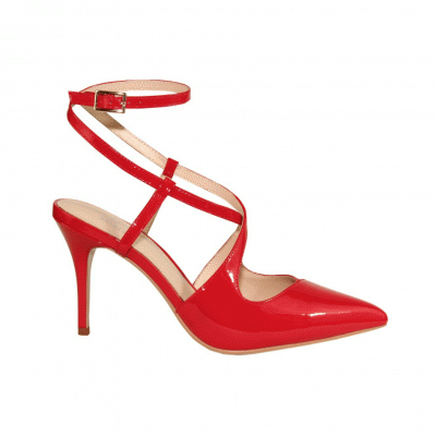 Agnes Red Strappy Heels